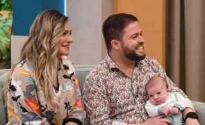 Tatiana Oliveira e Bruno Fernandes aliviados com melhorias do filho bebé