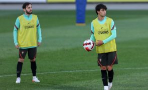 Mundial2022: Bernardo integra treino de Portugal, titulares contra Irlanda em recuperação