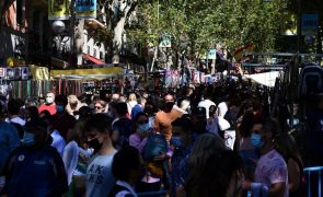 Covid-19: Incidência em Espanha sobe para 88,6 casos, mais 50% do que no início do mês