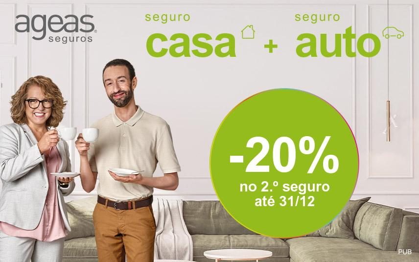 Ageas Seguros – Campanha de 20% desconto no segundo seguro