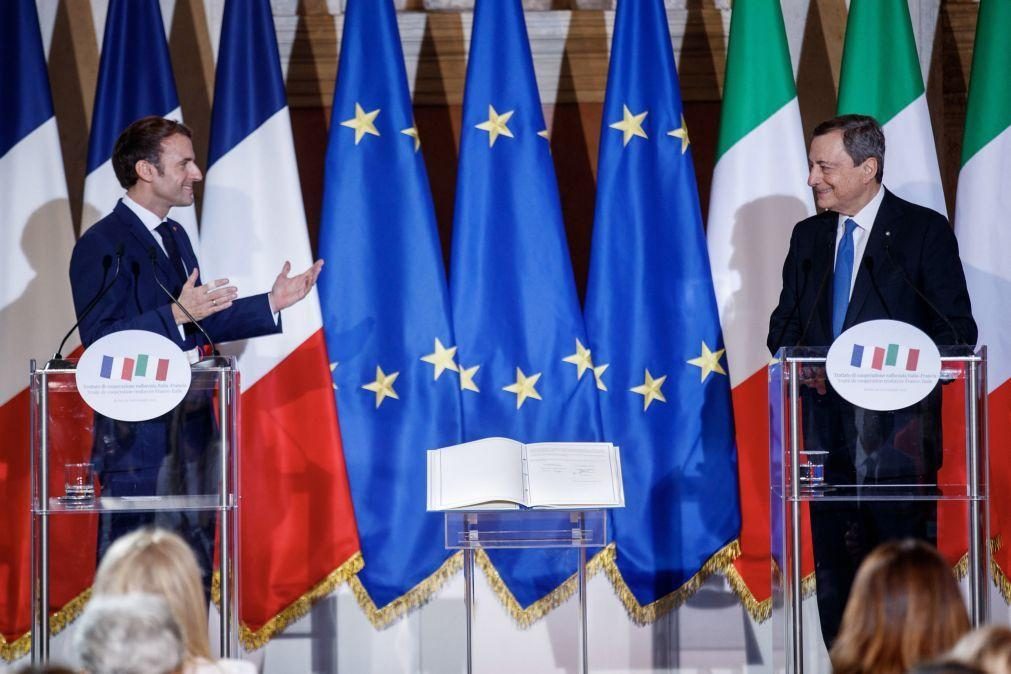 Itália e França assinam tratado de cooperação reforçada