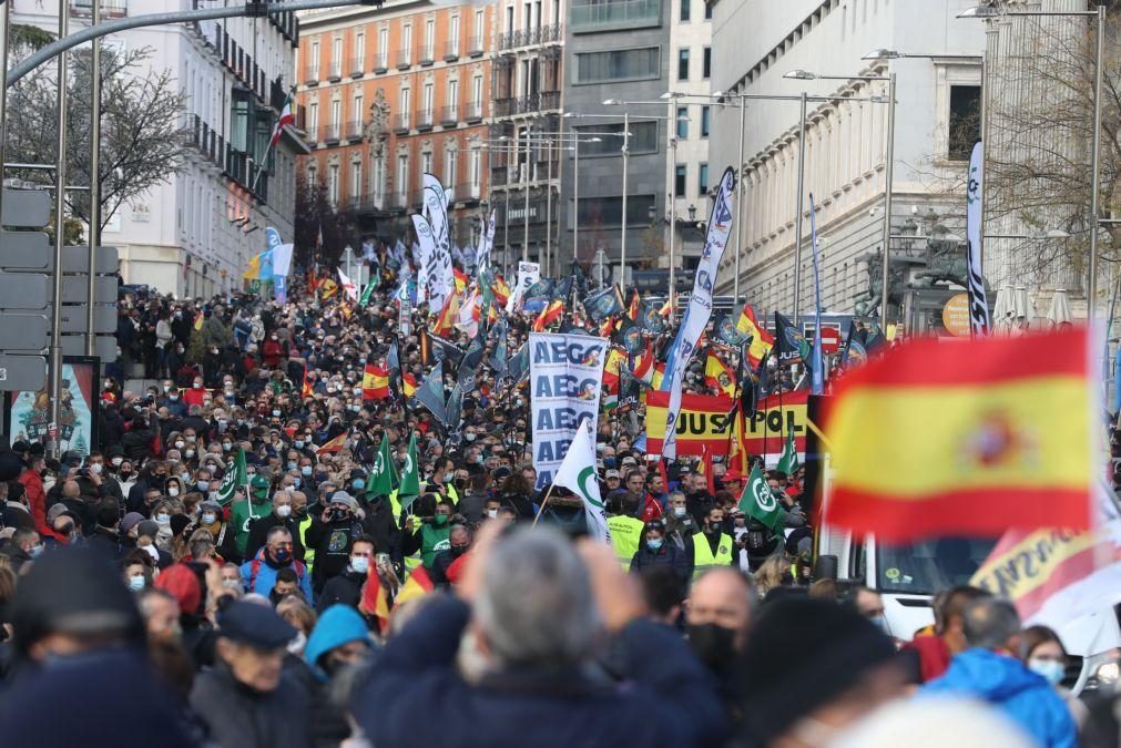 Milhares em manifestação de protesto em Madrid contra nova Lei de Segurança Cidadã