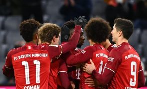 Bayern mantém liderança da Bundesliga com triunfo 'magro' e novo recorde