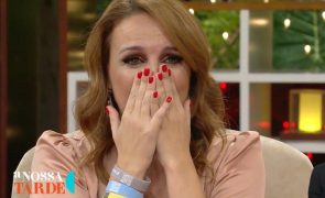 Tânia Ribas de Oliveira desaba em lágrimas com surpresa em direto