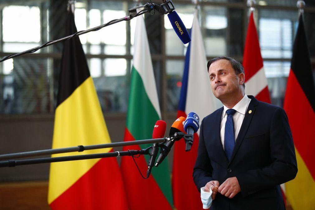 UE/Cimeira: PM luxemburguês contesta medida que impõe apresentação de teste negativo à covid-19