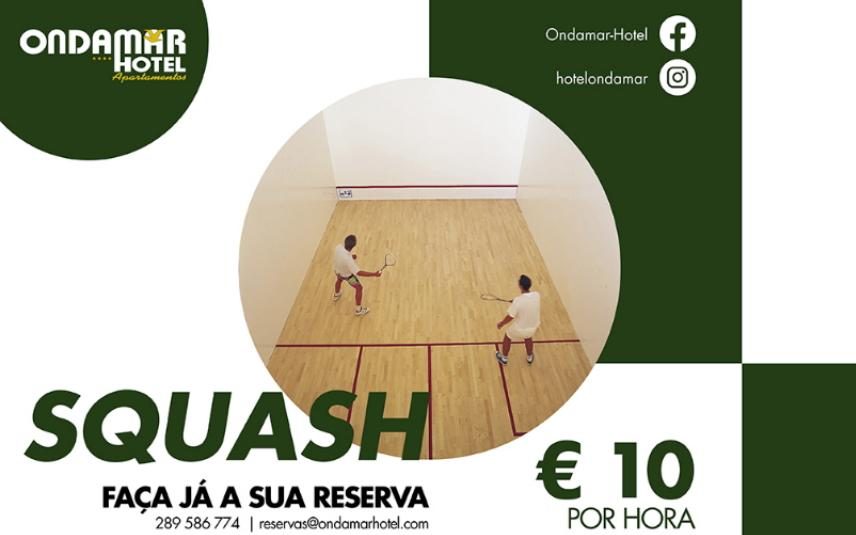 Ondamar Hotel - Venha jogar uma partida de Squash em Albufeira, no Algarve
