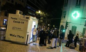Covid-19: Postos de testagem da Câmara de Lisboa reabrem após dois dias fechados