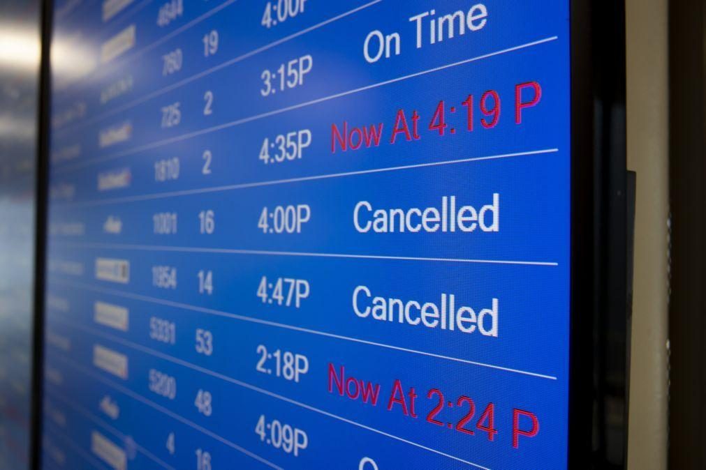 Covid-19: Tempestade e pandemia levam ao cancelamento de mais de 3.600 voos em todo o mundo