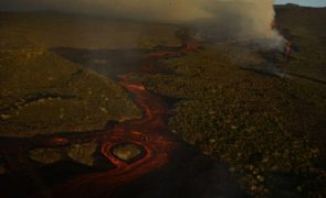 Vulcão em santuário de iguanas-rosa nas Ilhas Galápagos, entrou em erupção