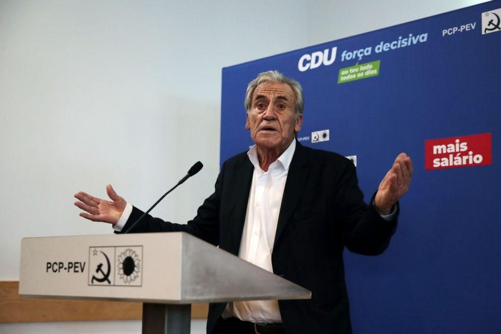Jerónimo de Sousa regressa na quarta-feira à campanha da CDU