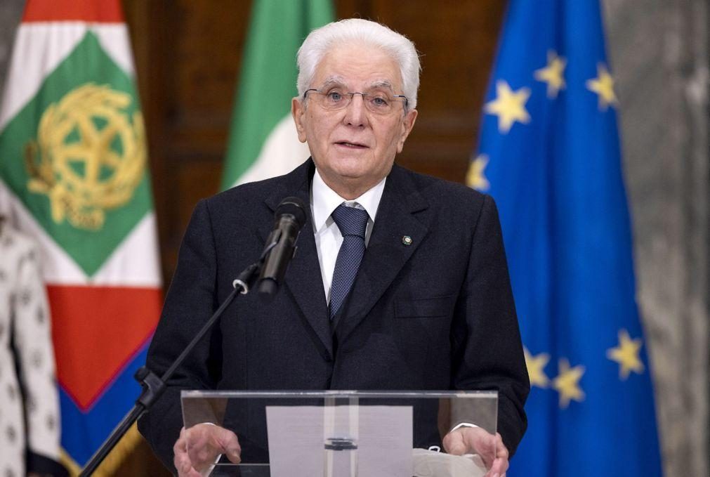 Mattarella toma hoje posse para segundo mandato como Presidente de Itália