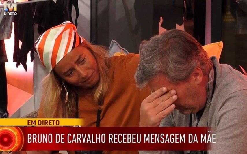 Big Brother Famosos. Bruno de Carvalho chora ao ouvir mensagem da mãe