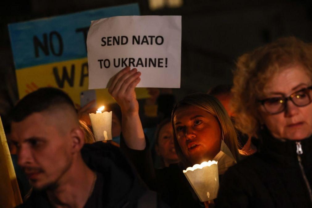 Ucrânia: Milhares de europeus concentram-se em protestos contra invasão russa