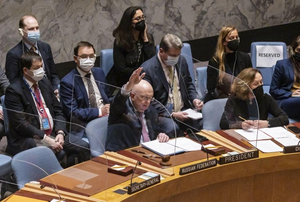 Ucrânia: Rússia veta resolução do Conselho Segurança condenando agressão a Kiev