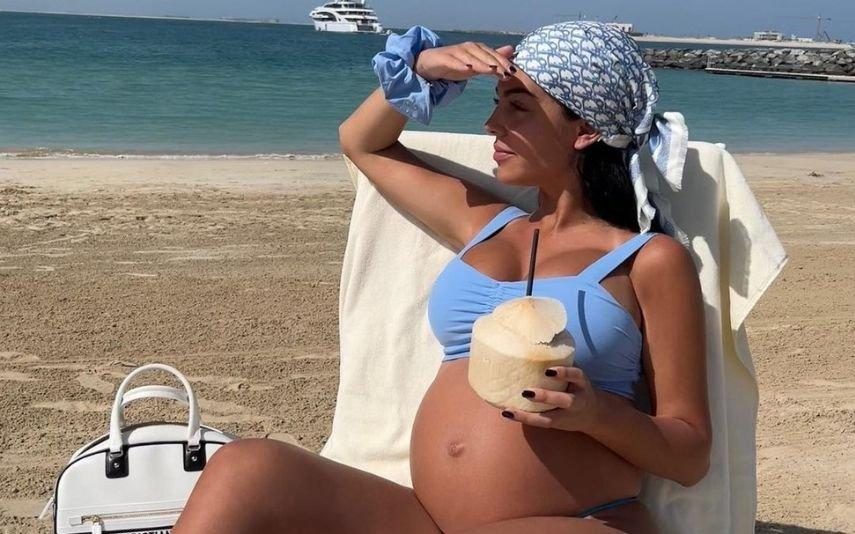 Georgina Rodriguez mostra barrigão na reta final da gravidez e deixa fãs encantados
