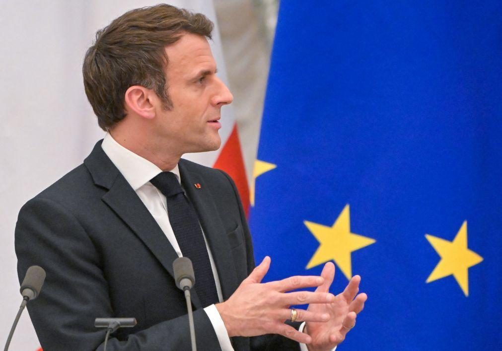Ucrânia: Presidente francês tem nova conversa telefónica com Putin