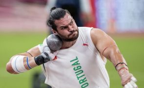 Francisco Belo disputa a final do peso no segundo dia nos Mundiais de atletismo