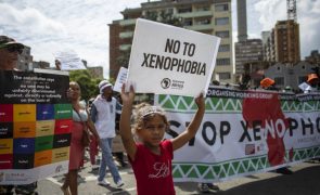 Migrantes africanos protestam contra a violência e xenofobia na África do Sul