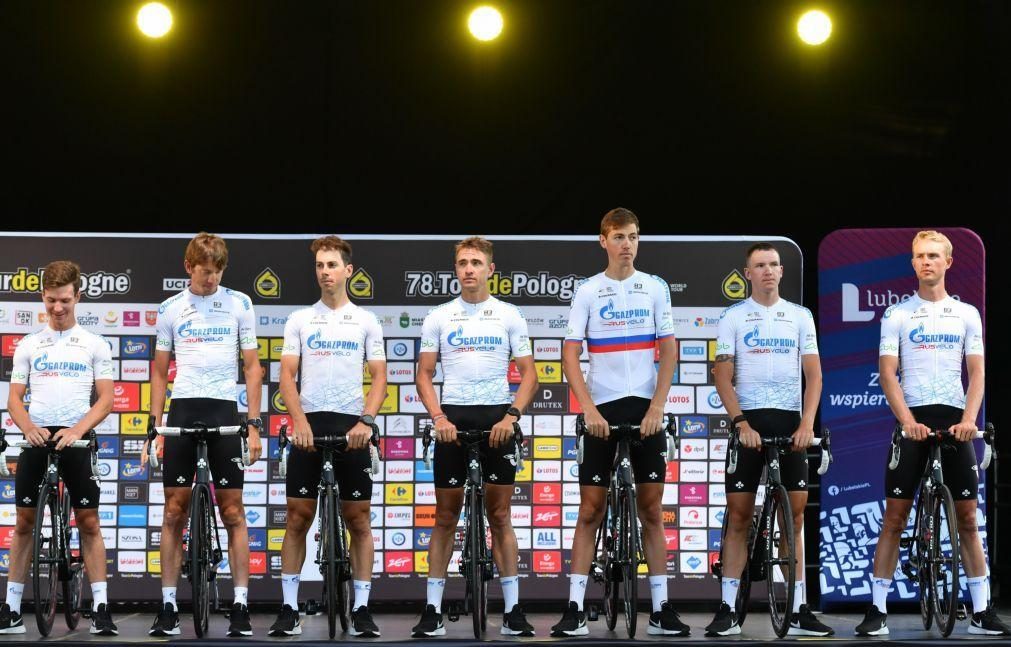 Equipa de ciclismo patrocinada pela Gazprom suspende atividade e busca nova parceria