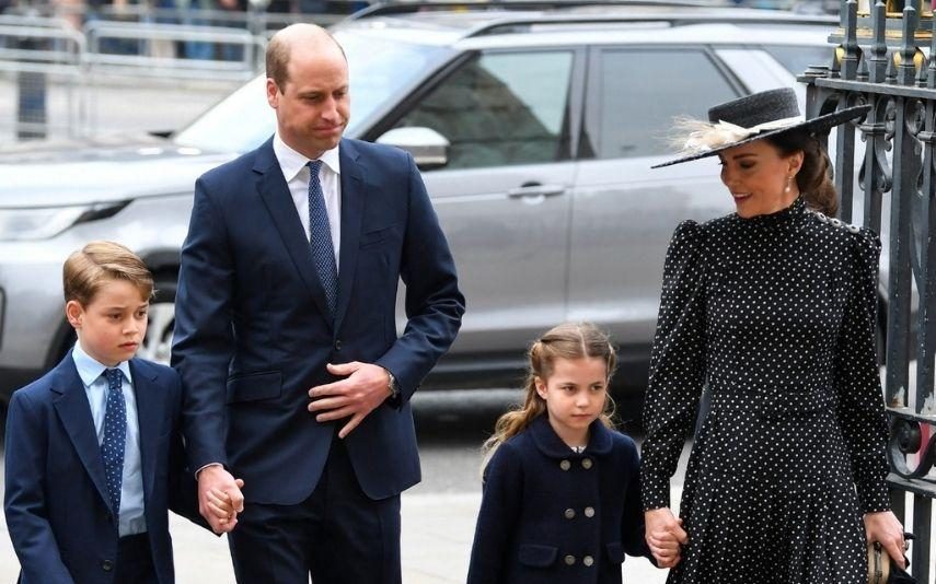 Filhos de William e Kate roubam atenções na homenagem ao príncipe Filipe