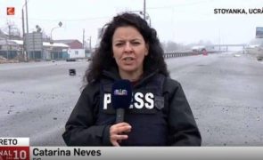Jornalistas da SIC assustados com explosão perto de Kiev