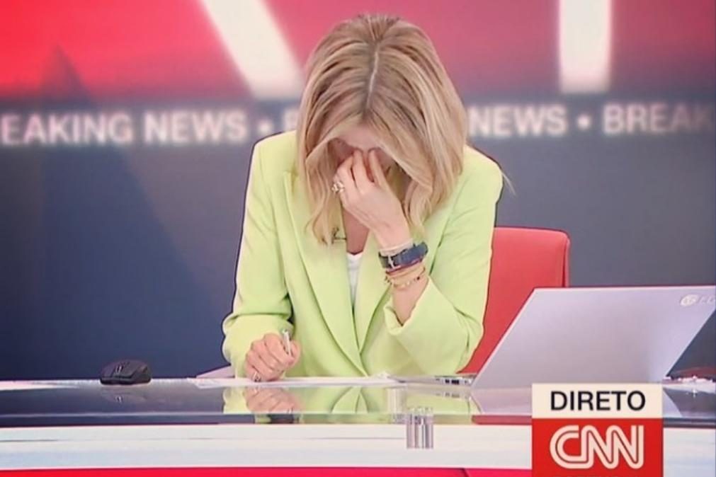 Jornalista da CNN Rita Rodrigues em lágrimas com notícia sobre Ucrânia