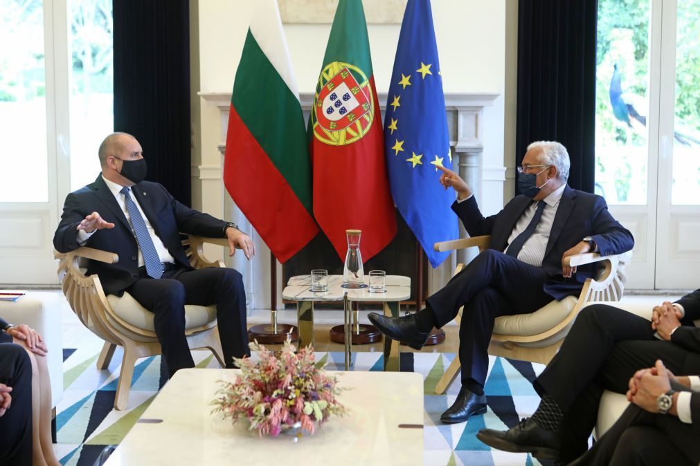 Ucrânia: Costa e Presidente da Bulgária em convergência sobre segurança na Europa