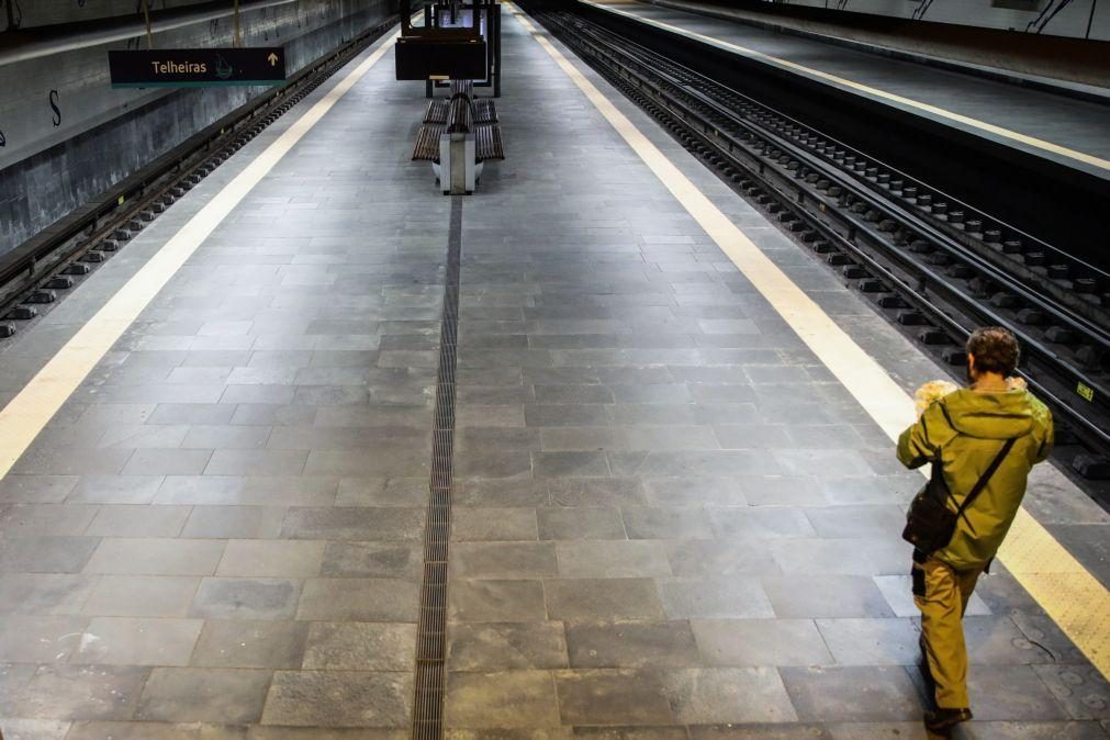 Circulação do Metro de Lisboa retomada às 10:30 após greve parcial