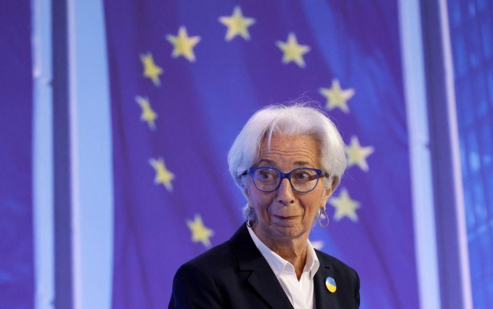Lagarde alerta que riscos de inflação elevada são maiores devido à guerra na Ucrânia