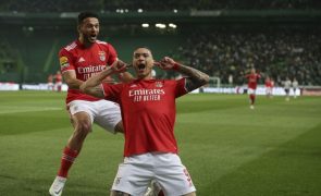 Benfica vence Sporting em Alvalade e FC Porto fica a 1 vitória do título