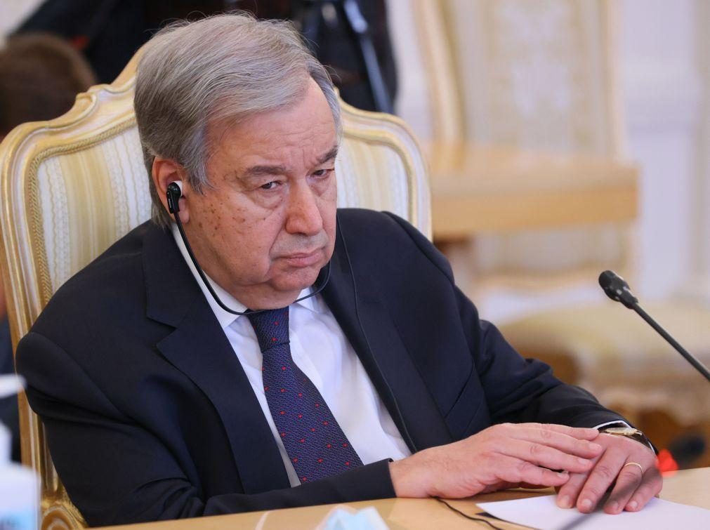 Guterres promete tudo para por fim à guerra e Moscovo valoriza papel da ONU