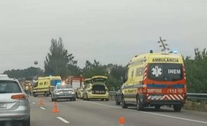 Autocarro despista-se na A1 perto da Mealhada. 2 mortos e 4 feridos graves evacuados