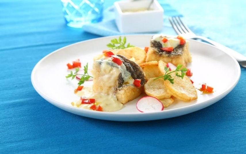 Bacalhau frito com gratinado de alho francês  - O melhor da cozinha Portuguesa