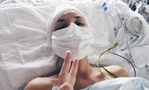 Irina Fernandes operada de crânio aberto a metástase no pulmão