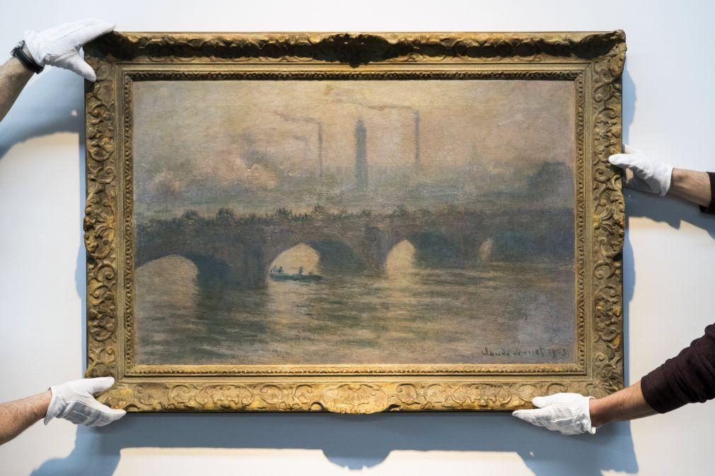 Pintura de Monet com a ponte de Waterloo vai a leilão por 28 milhões de euros