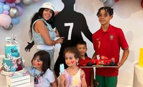 Cristiano Ronaldo falha festa de aniversário mas filhos imitam icónico festejo do jogador