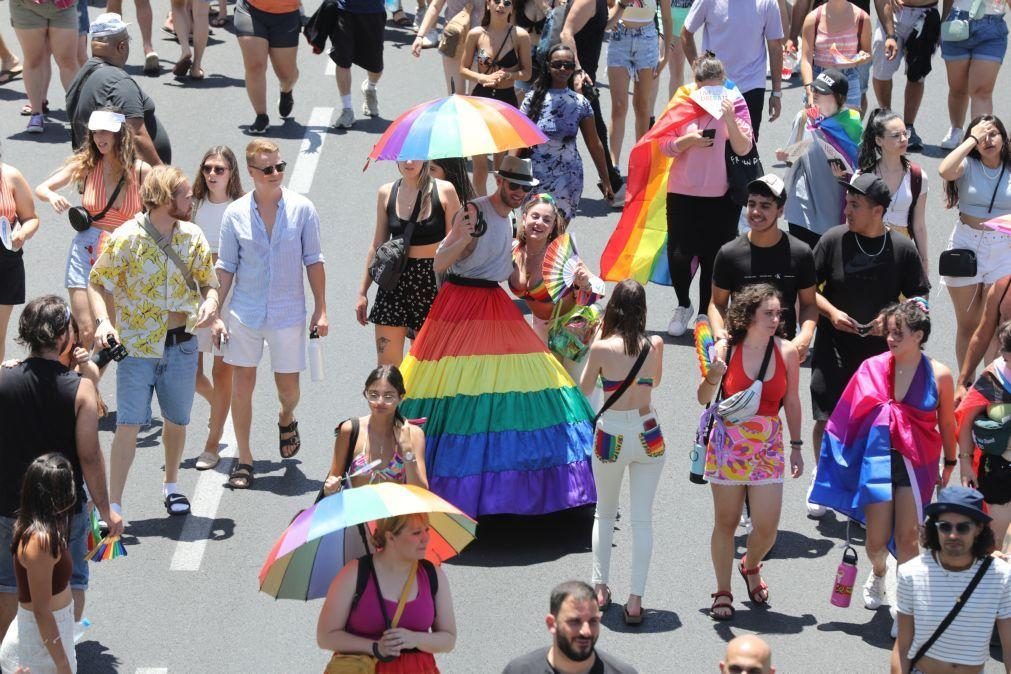 Mais de 170 mil pessoas participaram na marcha de orgulho LGTBQ+ em Israel