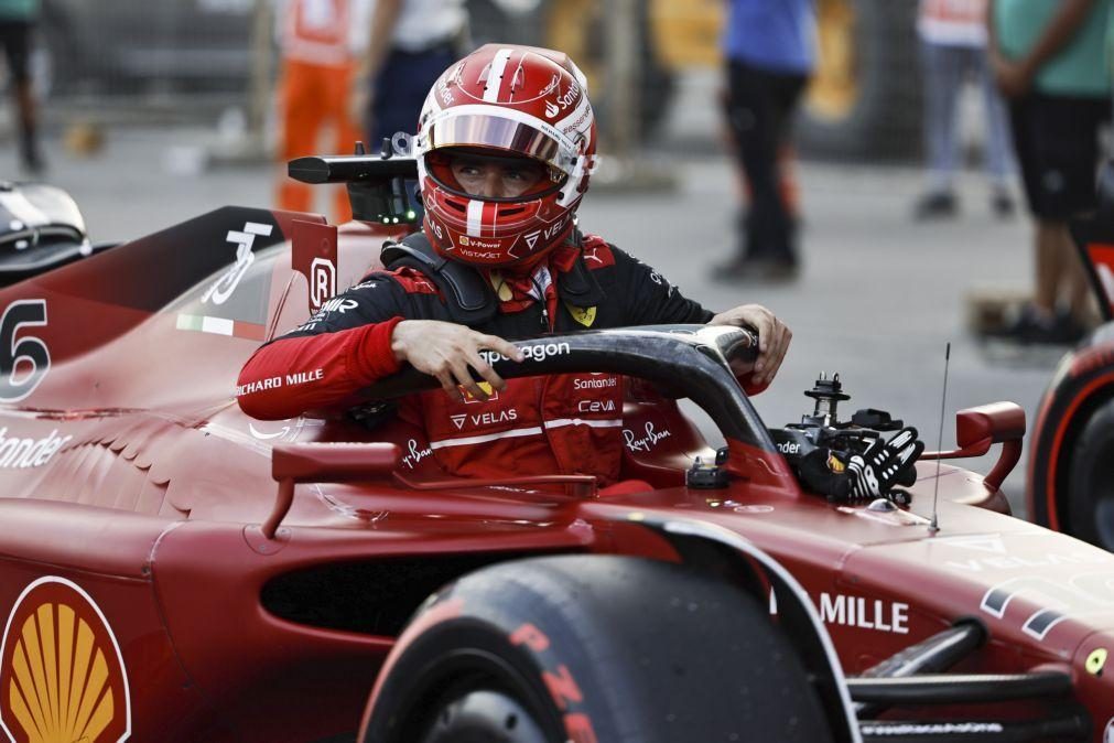 Leclerc conquista 'pole' histórica em Baku e ultrapassa Verstappen