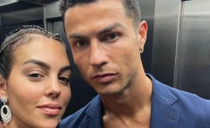 Cristiano Ronaldo e Georgina Rodriguez aprumam-se para saída a dois