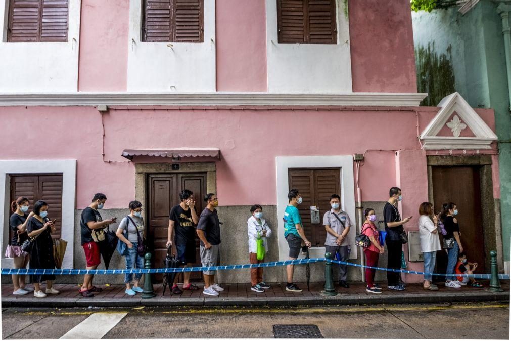 Covid-19: Macau testa 67% da população, 36 novos casos de infeção