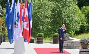 Chanceler alemão promete pressão do G7 sobre Putin até acabar a guerra