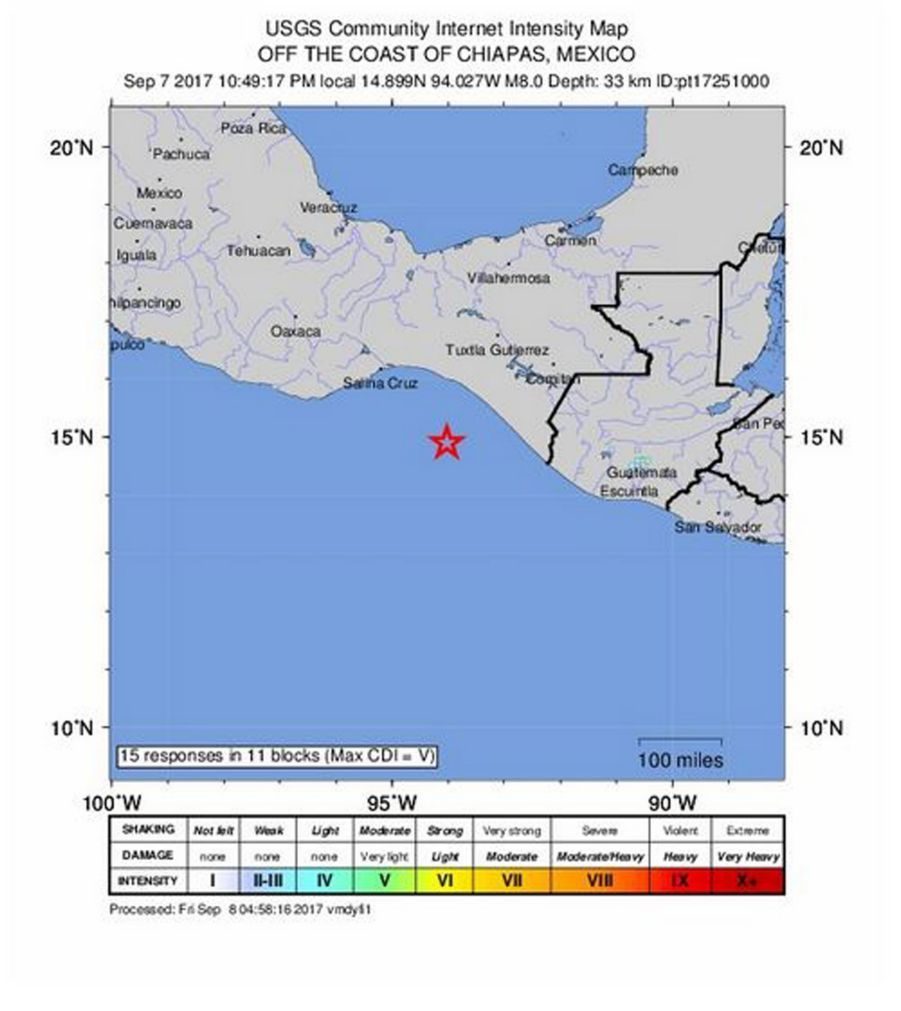 Sismo de 8.4 no México faz ativar alertas de tsunami em pelo menos oito países