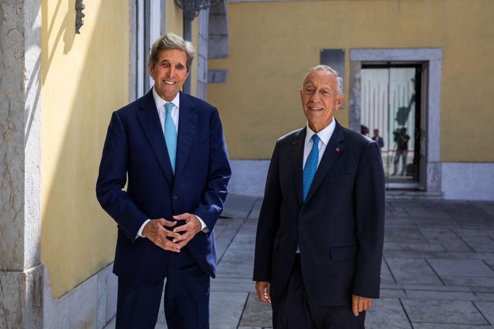Kerry louvou Portugal e opôs-se a mudança de rumo na ação climática devido à guerra -- PR